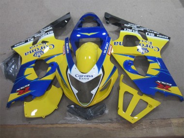 Amarillo Azul Corona Extra Kit Carenado Suzuki GSXR 600 K4 2004-2005