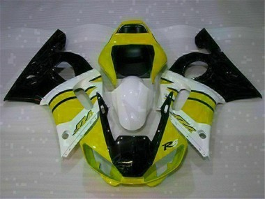 Amarillo Blanco Carenado Yamaha R6 1998-2002