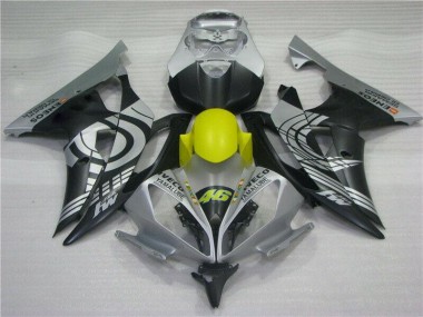 Amarillo Negro Plata Carenado Yamaha R6 2008-2016