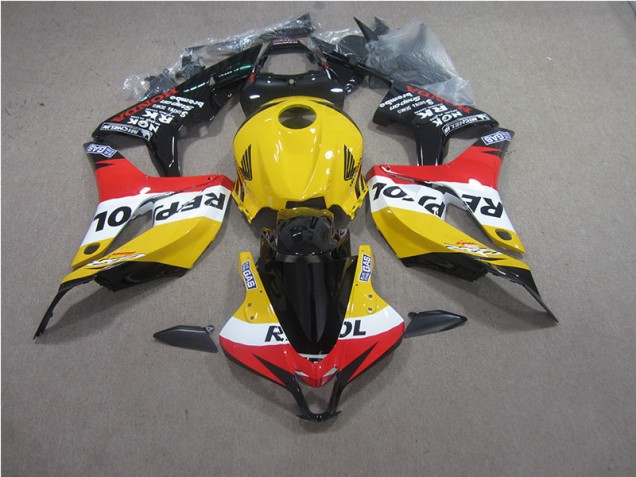 Amarillo Rojo Negro Repsol Carenado Honda CBR 600 RR 2007-2008