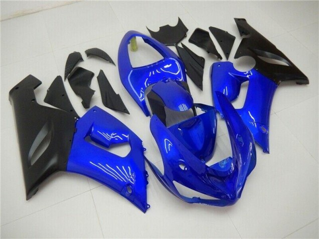 Azul ABS Kits Carenado Kawasaki ZX6R 2005-2006