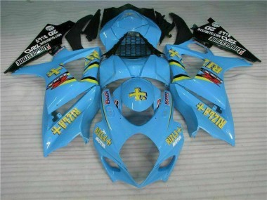 Azul ABS Plástico Suzuki GSXR 1000 K7 2007-2008