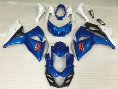 Azul Blanco ABS Kits Carenado Suzuki GSXR 1000 K9 2009-2016