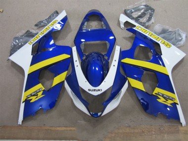 Azul Blanco Amarillo Carenado Suzuki GSXR 600 K4 2004-2005