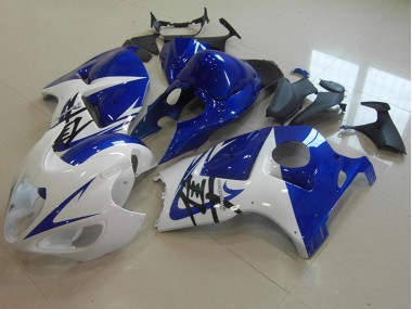 Azul Blanco Carenado & Plástico Suzuki GSXR 1300 Hayabusa 1996-2007