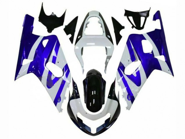 Azul Blanco Carenado Suzuki GSXR 600 / 750 K1 K2 K3 2001-2003