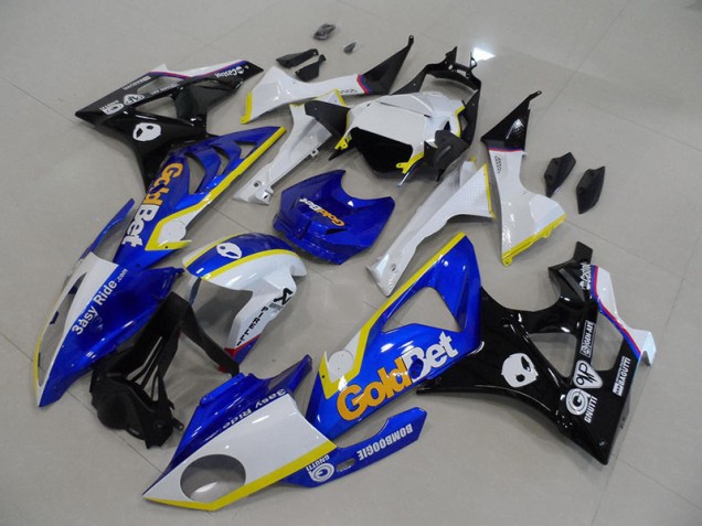 Azul Blanco GoldBet Kits Completo Carenado BMW S1000RR 2009-2014