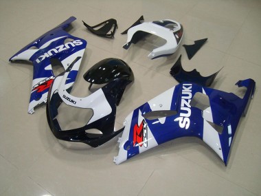 Azul Blanco Kit Carenado ABS Completo Suzuki GSXR 750 K1 K2 K3 2001-2003