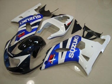 Azul Blanco Kit Carenado Suzuki GSXR 750 K1 K2 K3 2001-2003