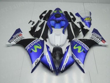 Azul Blanco Negro Kit Carenado Yamaha R1 2012-2014