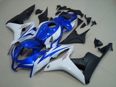 Azul Blanco Negro Mate Carenado Honda CBR 600 RR 2007-2008