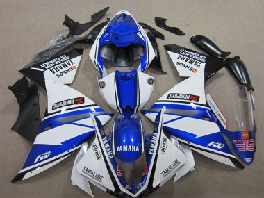 Azul Blanco Pizzoli Carenado Yamaha R1 2012-2014