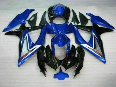 Azul Negro ABS Kits Carenado Suzuki GSXR 600 / 750 K8 2008-2010