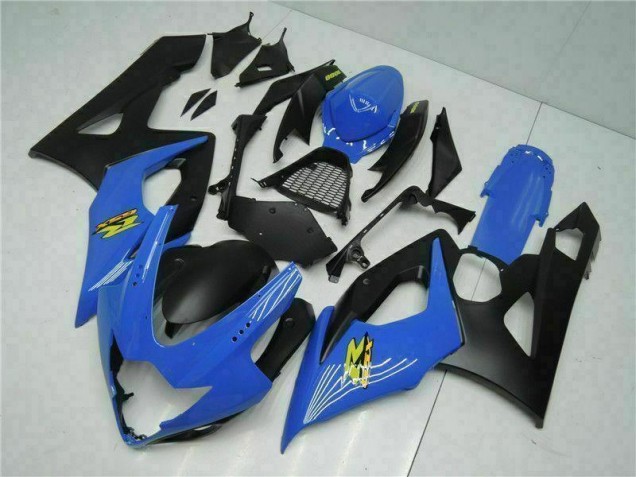 Azul Negro ABS Plástico Suzuki GSXR 1000 K5 2005-2006