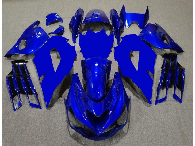 Azul Negro Carenado Kawasaki ZX14R ZZR 1400 2012-2021