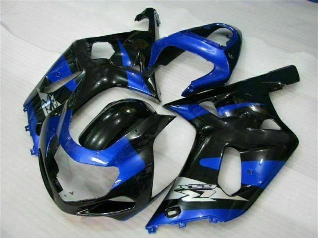 Azul Negro Kits Completo Carenado ABS Suzuki GSXR 600 / 750 K1 K2 K3 2001-2003