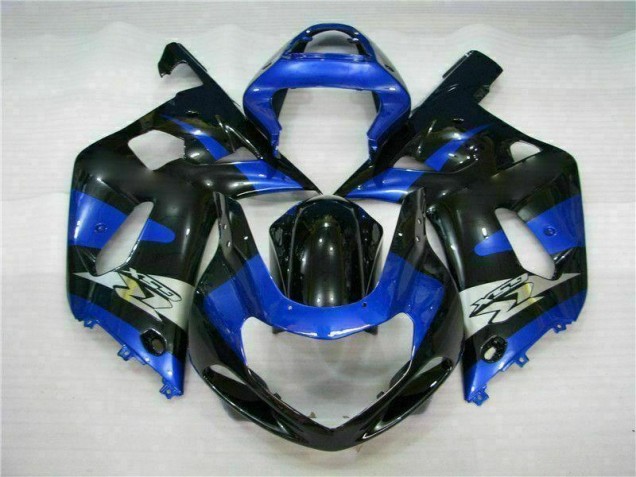 Azul Negro Kits Completo Carenado ABS Suzuki GSXR 600 / 750 K1 K2 K3 2001-2003