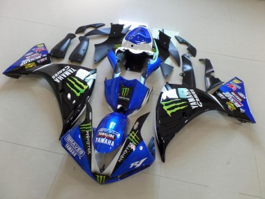 Azul Negro Monster Kit Carenado ABS Completo Yamaha R1 2012-2014