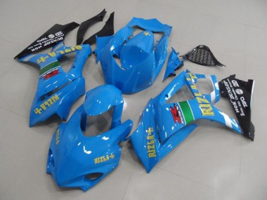 Azul Rizla Carrera Carenado Suzuki GSXR 1000 K7 2007-2008