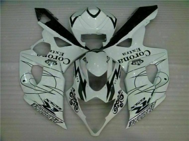 Blanco ABS Plástico Suzuki GSXR 1000 K5 2005-2006