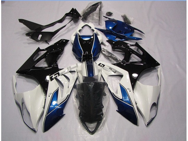 Blanco Azul ABS Plástico BMW S1000RR 2009-2014