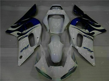 Blanco Azul ABS Plástico Yamaha R6 1998-2002