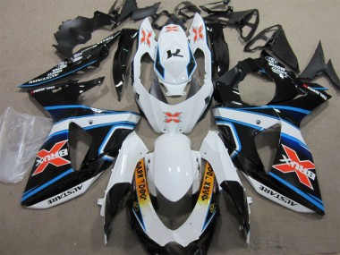 Blanco Azul Brux Oscuro Dog Carenado Suzuki GSXR 1000 K9 2009-2016