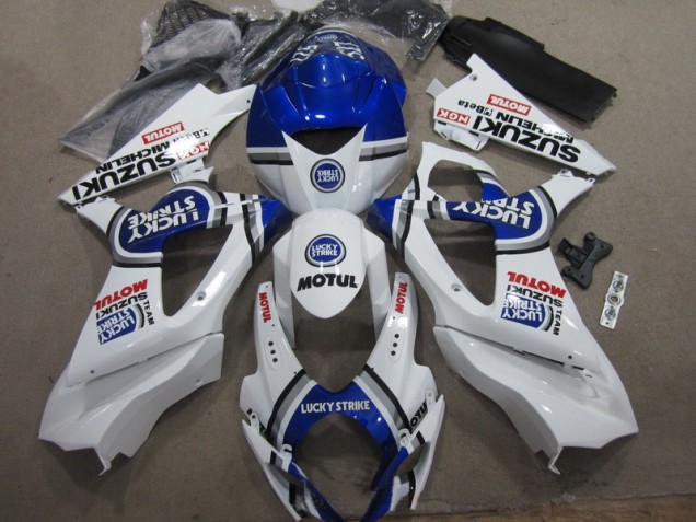 Blanco Azul Lucky Strike Rojo Motul Carenado Suzuki GSXR 1000 K7 2007-2008