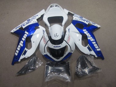 Blanco Azul Motul Carenado Suzuki GSXR 750 K1 K2 K3 2001-2003