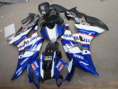 Blanco Azul Sterilgarda Volvo Carenado Yamaha R6 2006-2007