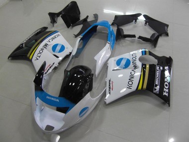 Blanco Konica Minolta Carenado Honda CBR 1100 XX Blackbird 1996-2007