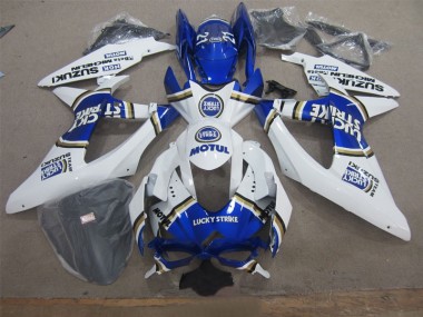 Blanco Lucky Strike Azul Motul Carenado Suzuki GSXR 600 K8 2008-2010