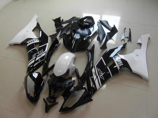 Blanco Negro ABS Carenado Yamaha R6 2008-2016