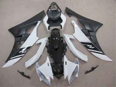 Blanco Negro ABS Plástico Yamaha R6 2006-2007