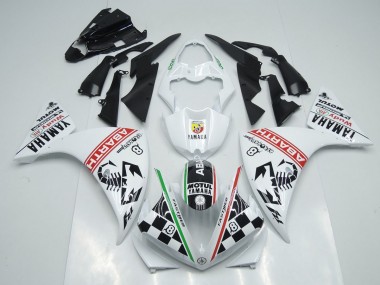 Blanco Negro Abrath Carenado Yamaha R1 2012-2014