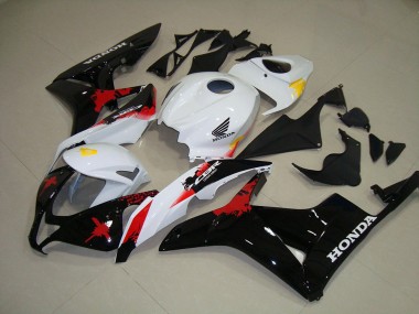 Blanco Negro Rojo ABS Kits Carenado Honda CBR 600 RR 2007-2008