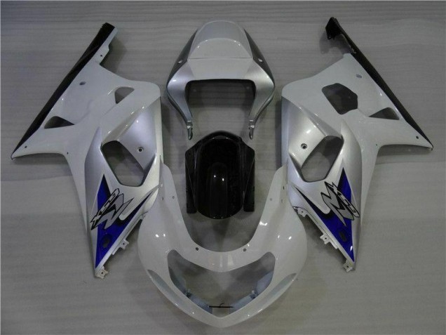 Blanco Plata Carenado Suzuki GSXR 600 / 750 K1 K2 K3 2001-2003