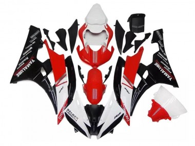 Blanco Rojo Negro Plástica Yamaha R6 2006-2007