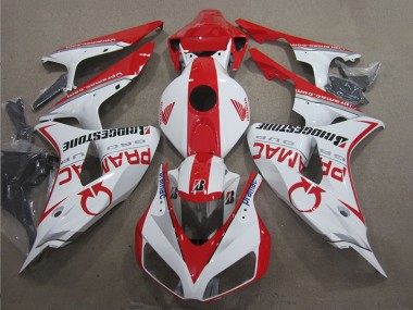 Blanco Rojo PRAMAC Carenado Honda CBR 1000 RR 2006-2007