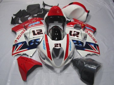 Blanco Rojo Xerox 21 Carenado Suzuki GSXR 1300 Hayabusa 1996-2007