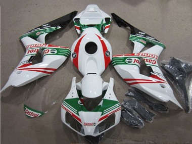 Blanco Verde Rojo Castrol Carenado Honda CBR 1000 RR 2006-2007