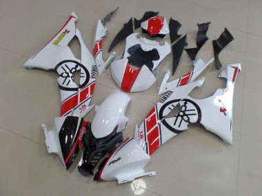 Blanco con Big Yamaha Logo Carenado Yamaha R6 2008-2016