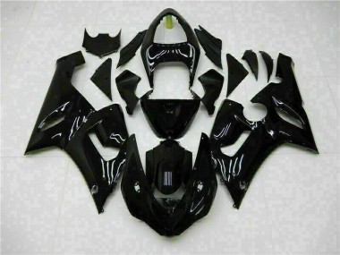 Brillante Negro Carenado Kawasaki ZX6R 2005-2006