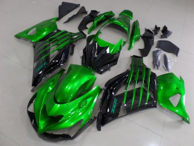 Caramelo Verde & Negro Carenado Kawasaki ZX14R ZZR 1400 2012-2021