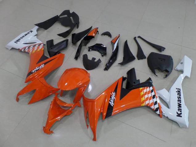 Naranja & Blanco Carenado Kawasaki ZX10R 2008-2010