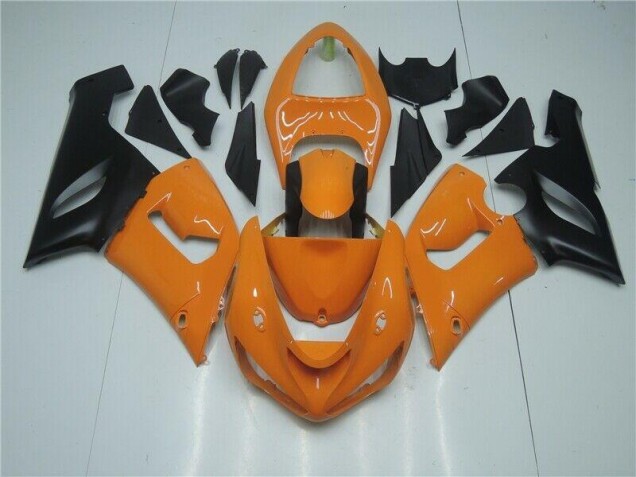 Naranja Negro Carenado Kawasaki ZX6R 2005-2006