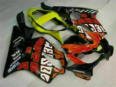 Naranja Negro Kit Completo Carenado Honda CBR 600 F4i 2001-2003