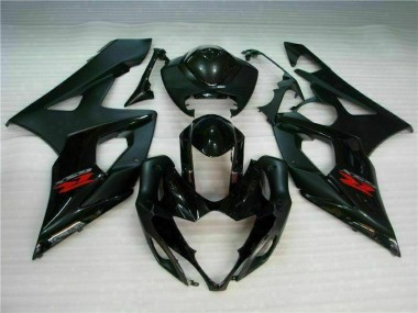 Negro ABS Carenado Suzuki GSXR 1000 K5 2005-2006