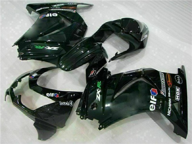 Negro ABS Plástico Kawasaki EX250 2008-2012