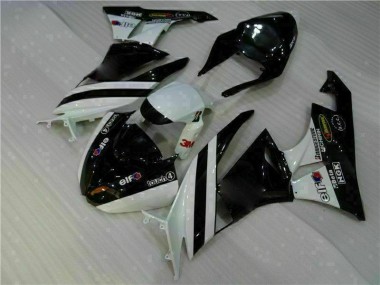 Negro Blanco 3M Touch4 Inyección Kit Carenado Kawasaki ZX6R 2009-2012